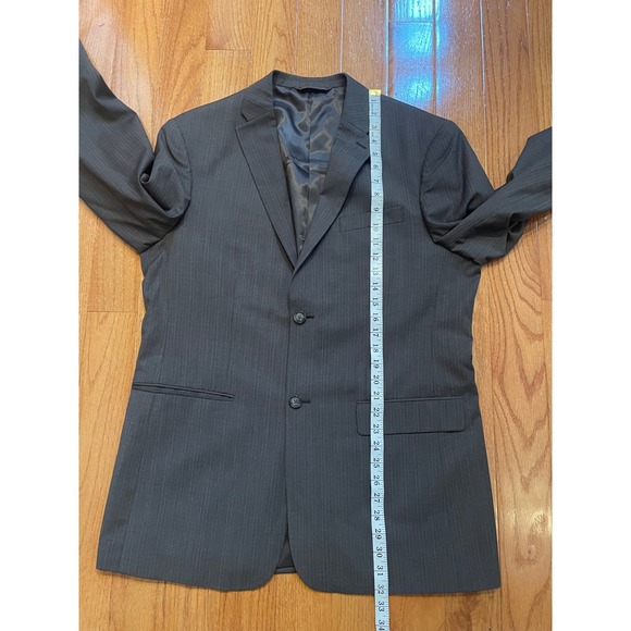 Perry Ellis Men's‎ Classic Fit Pinstripe 2 piece Suit Vest and Jacket Set - Picture 8 of 10